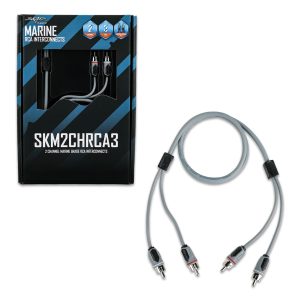 SKM2CHRCA3 | 3 Ft 2-Channel Marine Grade RCA Interconnect Cable