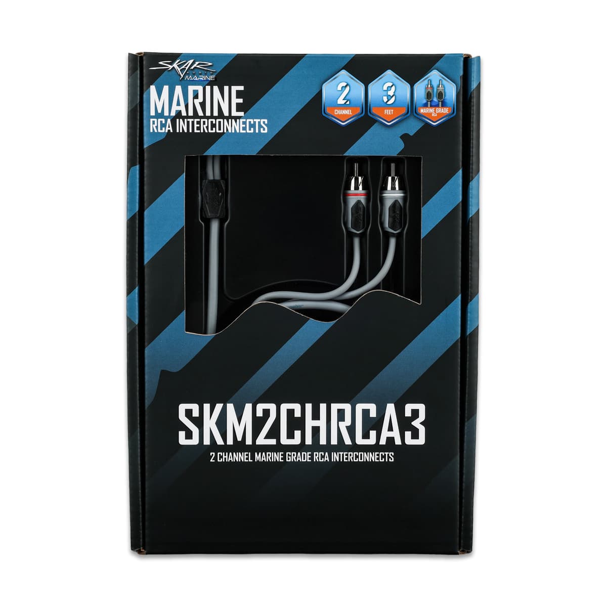 SKM2CHRCA3 | 3 Ft 2-Channel Marine Grade RCA Interconnect Cable - Image 5