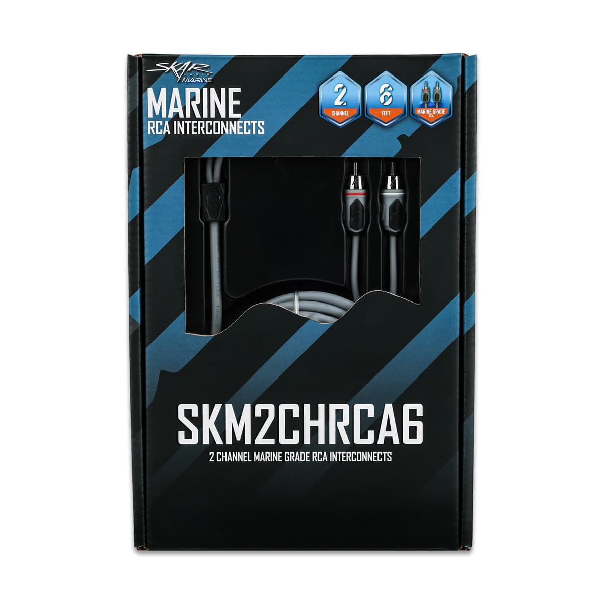 SKM2CHRCA6 | 6 Ft 2-Channel Marine Grade RCA Interconnect Cable - Image 5