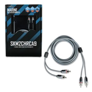 SKM2CHRCA9 | 9 Ft 2-Channel Marine Grade RCA Interconnect Cable
