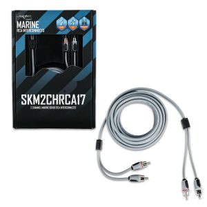 SKM2CHRCA17 | 17 Ft 2-Channel Marine Grade RCA Interconnect Cable