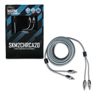SKM2CHRCA20 | 20 Ft 2-Channel Marine Grade RCA Interconnect Cable