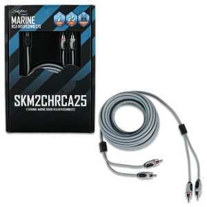 SKM2CHRCA25 | 25 Ft 2-Channel Marine Grade RCA Interconnect Cable