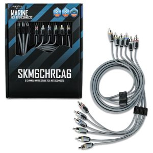 SKM6CHRCA6 | 6 Ft 6-Channel Marine Grade RCA Interconnect Cable