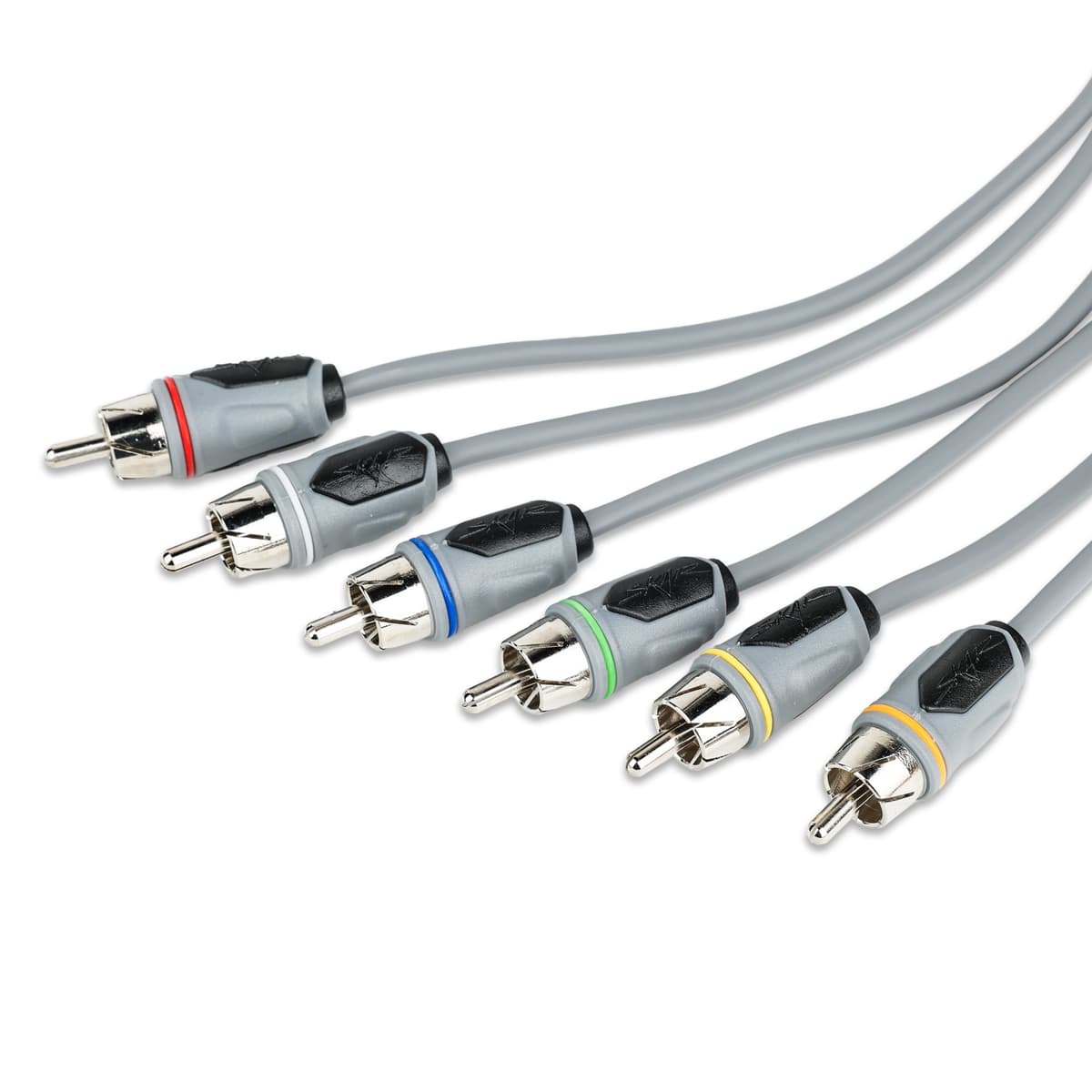 SKM6CHRCA12 | 12 Ft 6-Channel Marine Grade RCA Interconnect Cable - Image 3