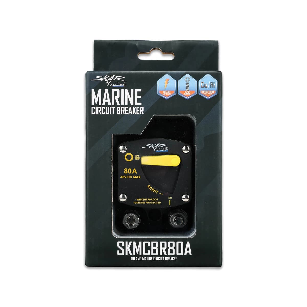 SKMCBR80A | 80 Amp Marine Grade Circuit Breaker - Image 5