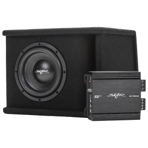 Single 8" 700 Watt SDR Series Complete Subwoofer Package with Vented Enclosure and Amplifier