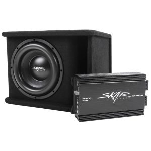 Single 10" 1,200 Watt SDR Series Complete Subwoofer Package with Vented Enclosure and Amplifier