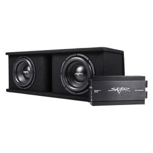 Dual 10" 2,400 Watt SDR Series Complete Subwoofer Package with Vented Enclosure and Amplifier