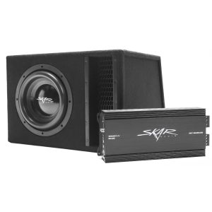 Single 10" 2,000 Watt EVL Series Complete Subwoofer Package with Vented Enclosure and Amplifier