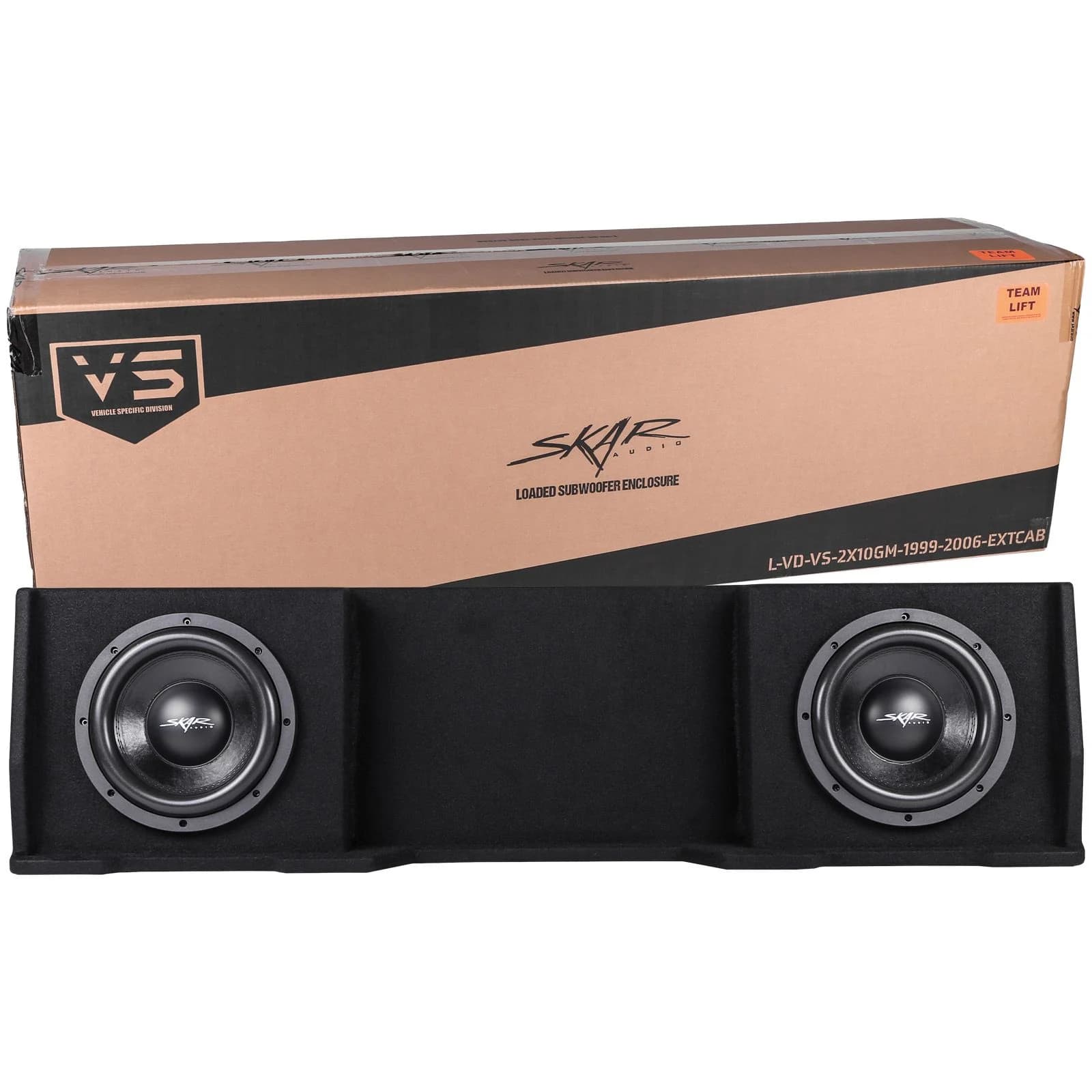Dual 10" 1,600W Max Power Loaded Subwoofer Enclosure Compatible with 1999-2006 Chevrolet Silverado/GMC Sierra Extended Cab Trucks - Image 7