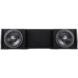 Dual 12" 1,600W Max Power Loaded Subwoofer Enclosure Compatible with 1999-2006 Chevrolet Silverado/GMC Sierra Extended Cab Trucks