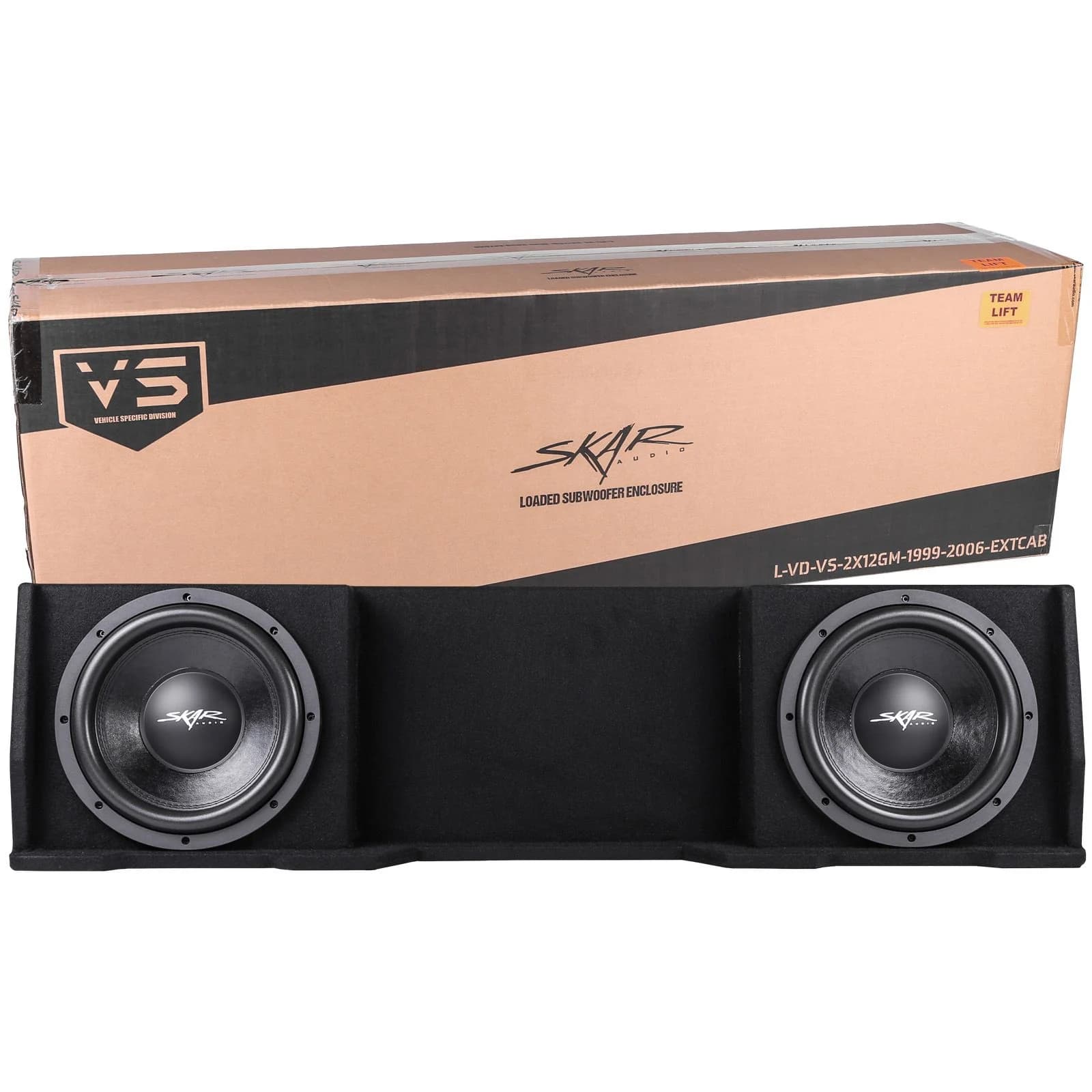Dual 12" 1,600W Max Power Loaded Subwoofer Enclosure Compatible with 1999-2006 Chevrolet Silverado/GMC Sierra Extended Cab Trucks - Image 7