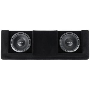 Dual 12" 2,000W Max Power Loaded Subwoofer Enclosure Compatible with 2007-2013 Chevrolet Silverado/GMC Sierra Crew Cab Trucks