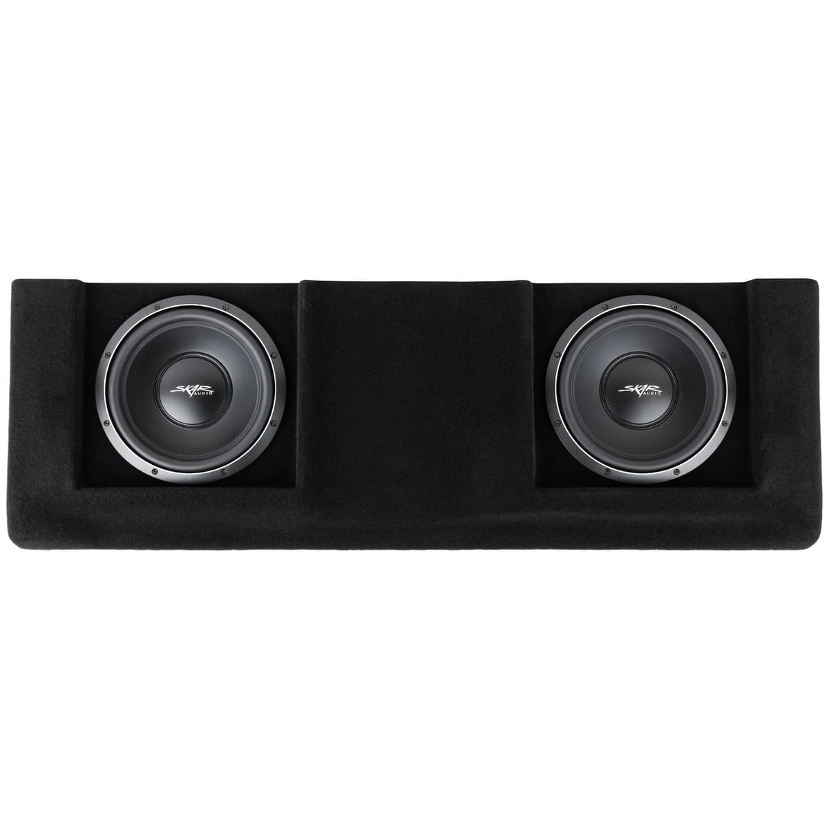 Dual 12" 2,000W Max Power Loaded Subwoofer Enclosure Compatible with 2007-2013 Chevrolet Silverado/GMC Sierra Crew Cab Trucks