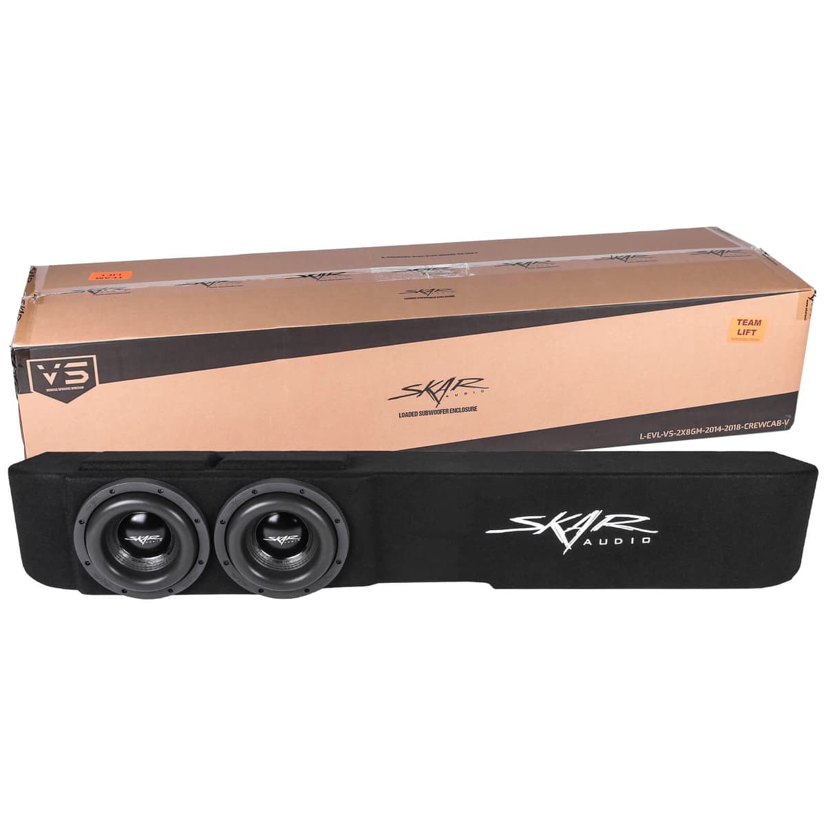 Dual 8" 2,400W Max Power Loaded Subwoofer Enclosure Compatible with 2014-2018 Chevrolet Silverado/GMC Sierra Crew Cab Trucks - Image 8