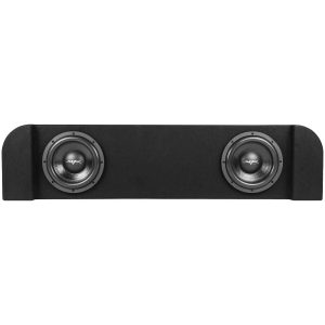 Dual 10" 1,600W Max Power Loaded Subwoofer Enclosure Compatible with 2014-2018 Chevy Silverado & GMC Sierra Crew Cab Trucks
