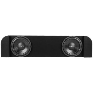 Dual 12" 1,600W Max Power Loaded Subwoofer Enclosure Compatible with 2014-2018 Chevy Silverado & GMC Sierra Crew Cab Trucks