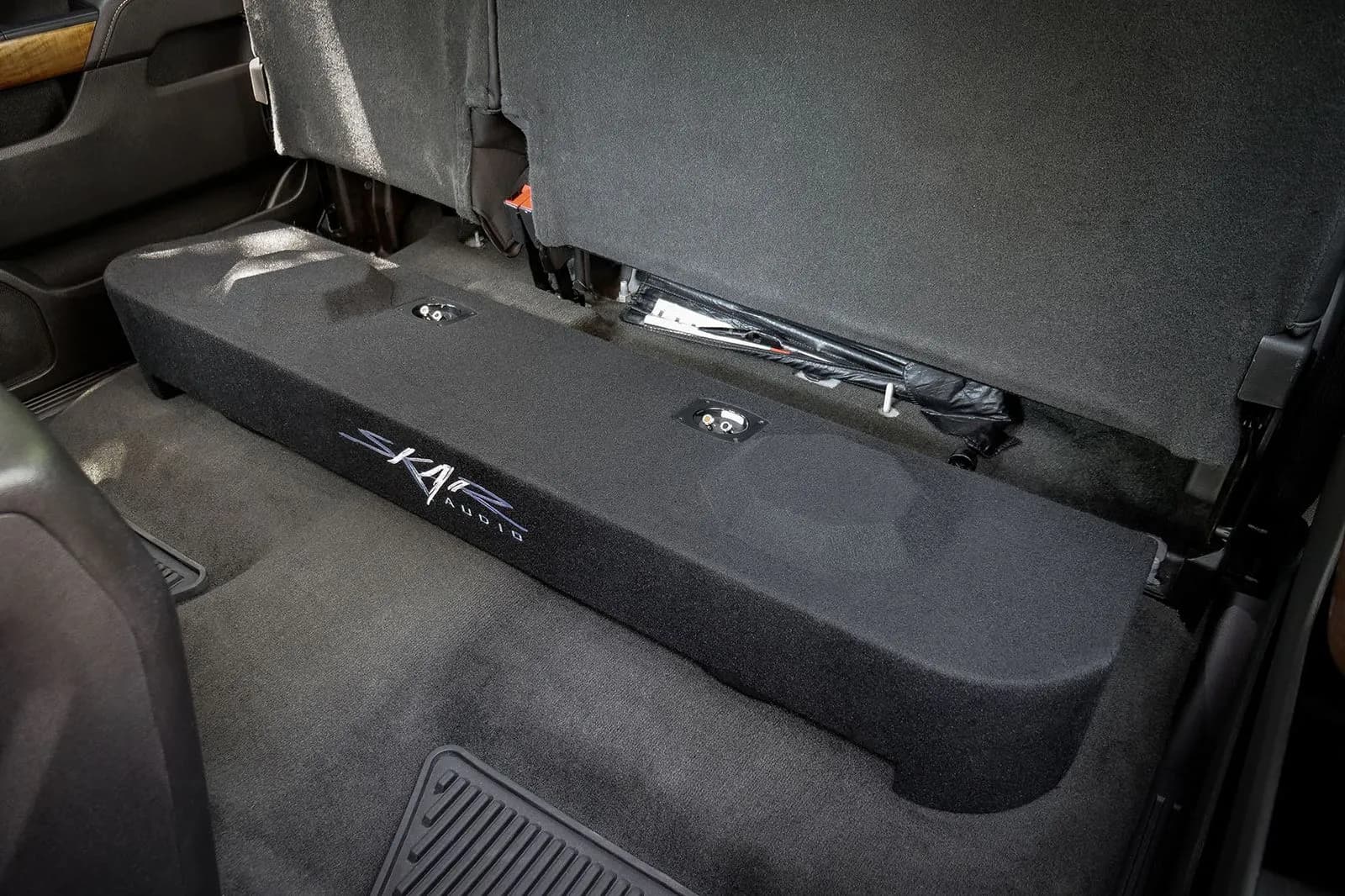 Dual 12" 1,600W Max Power Loaded Subwoofer Enclosure Compatible with 2014-2018 Chevy Silverado & GMC Sierra Crew Cab Trucks - Image 9
