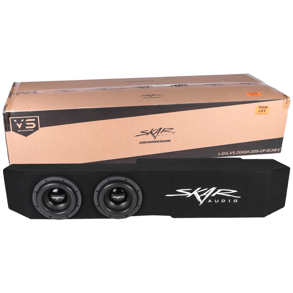 Dual 8" 2,400W Max Power Loaded Subwoofer Enclosure Compatible with 2019-2025 Chevrolet Silverado/GMC Sierra Double Cab Trucks - Image 7