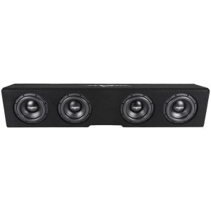 Quad 8" 3200W Max Power Loaded Ported Subwoofer Enclosure Compatible with 2019-2025 Chevy Silverado & GMC Sierra Crew Cab Trucks