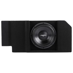 Single 12" 800W Max Power Loaded Ported Subwoofer Enclosure Compatible with 2019-2025 Chevy Silverado & GMC Sierra Crew Cab Trucks