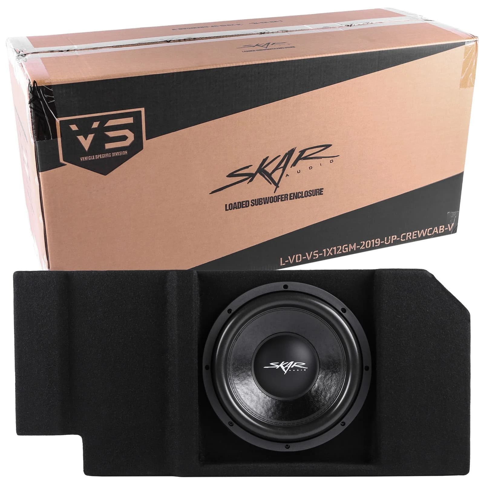 Single 12" 800W Max Power Loaded Ported Subwoofer Enclosure Compatible with 2019-2025 Chevy Silverado & GMC Sierra Crew Cab Trucks - Image 7