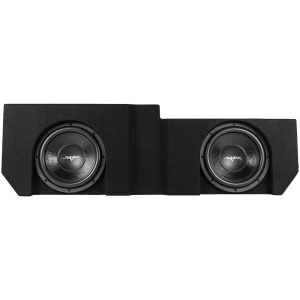 Dual 12" 1,600W Max Power Loaded Subwoofer Enclosure Compatible with 2019-2025 Chevrolet Silverado/GMC Sierra Crew Cab Trucks