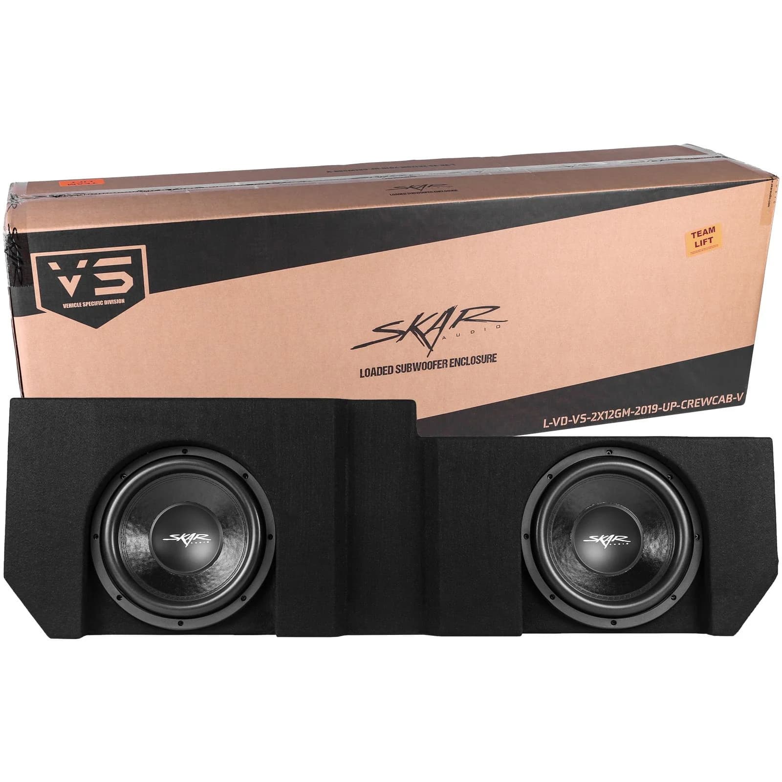 Dual 12" 1,600W Max Power Loaded Subwoofer Enclosure Compatible with 2019-2025 Chevrolet Silverado/GMC Sierra Crew Cab Trucks - Image 7