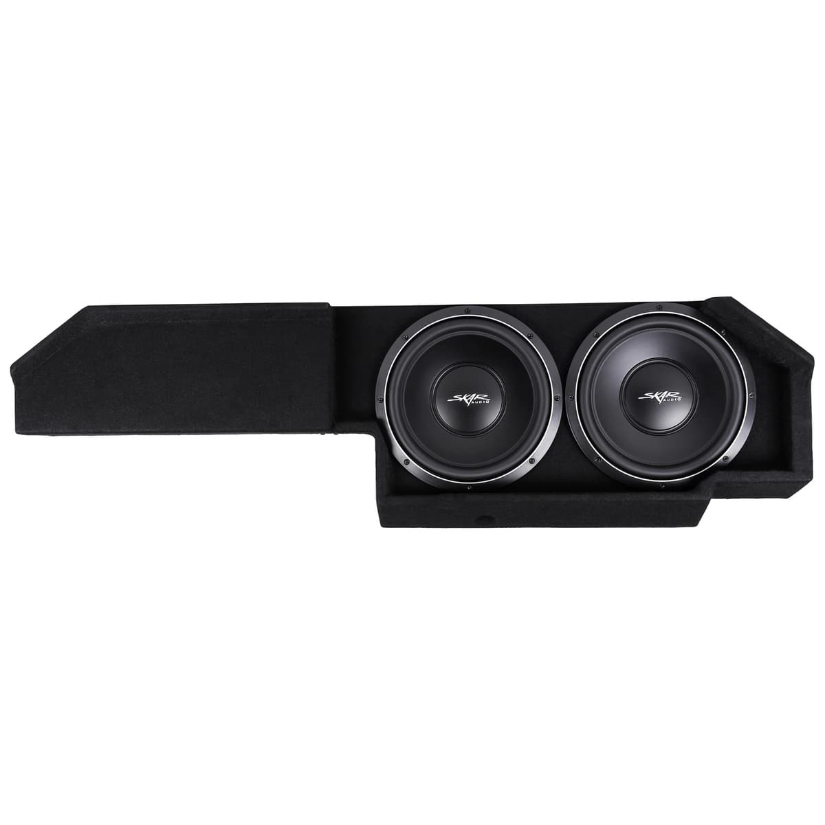 Dual 12" 2,000W Max Power Loaded Ported Subwoofer Enclosure Compatible with 2019-2025 Chevrolet Silverado/GMC Sierra Double Cab Trucks