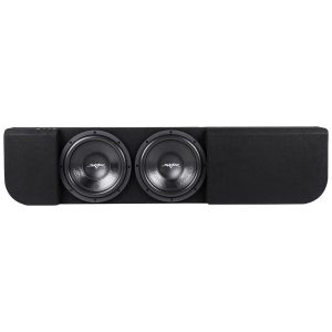 Dual 12" 1,600W Max Power Loaded Ported Subwoofer Enclosure Compatible with 2009-2014 Ford F-150 Super Crew Cab Trucks