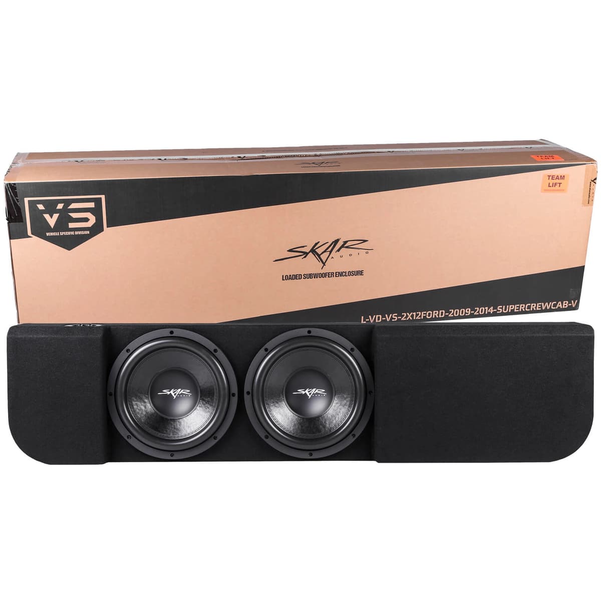 Dual 12" 1,600W Max Power Loaded Ported Subwoofer Enclosure Compatible with 2009-2014 Ford F-150 Super Crew Cab Trucks - Image 7