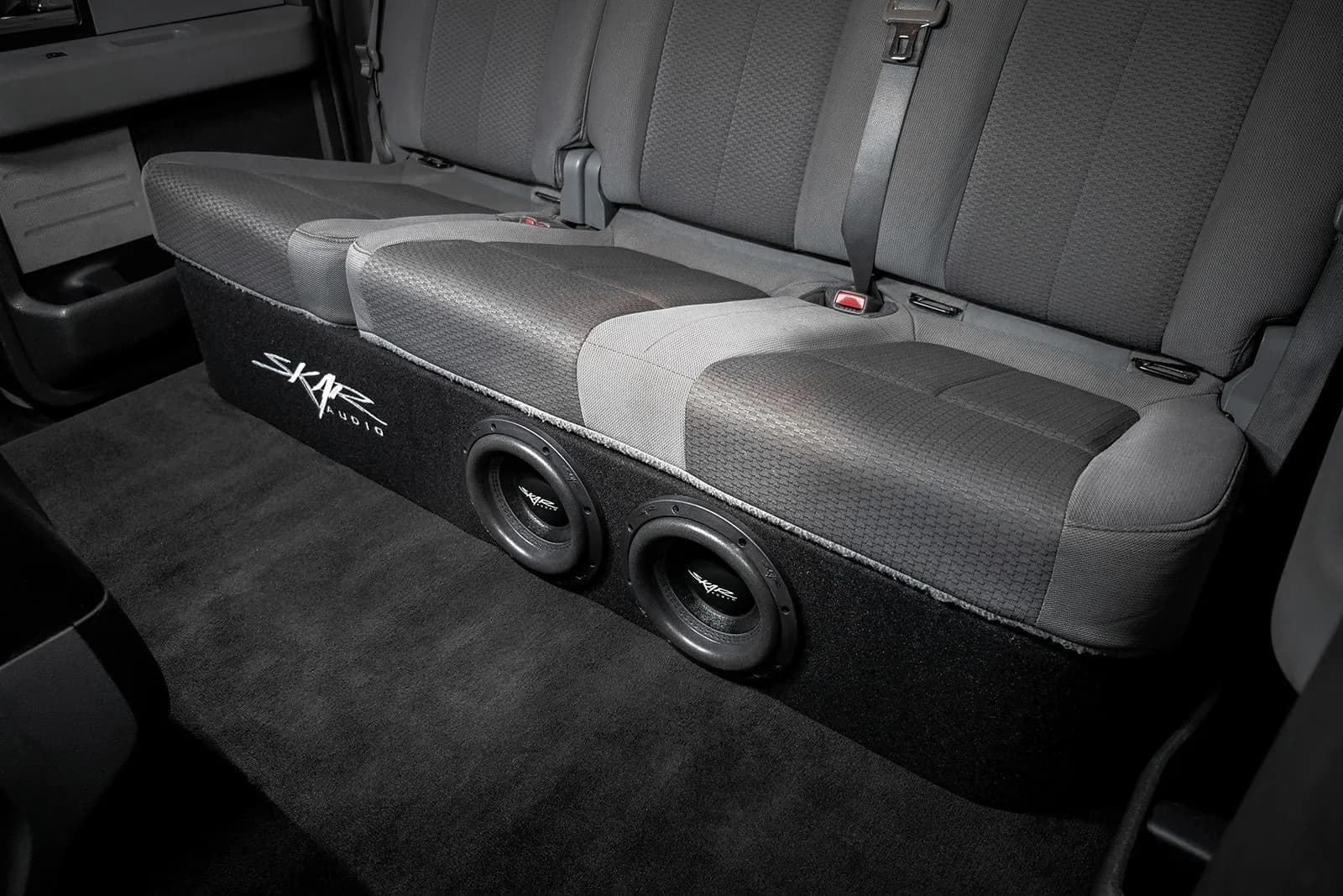 Dual 8" 1,200W Max Power Loaded Ported Subwoofer Enclosure Compatible with 2009-2014 Ford F-150 Super Crew Cab Trucks - Image 8