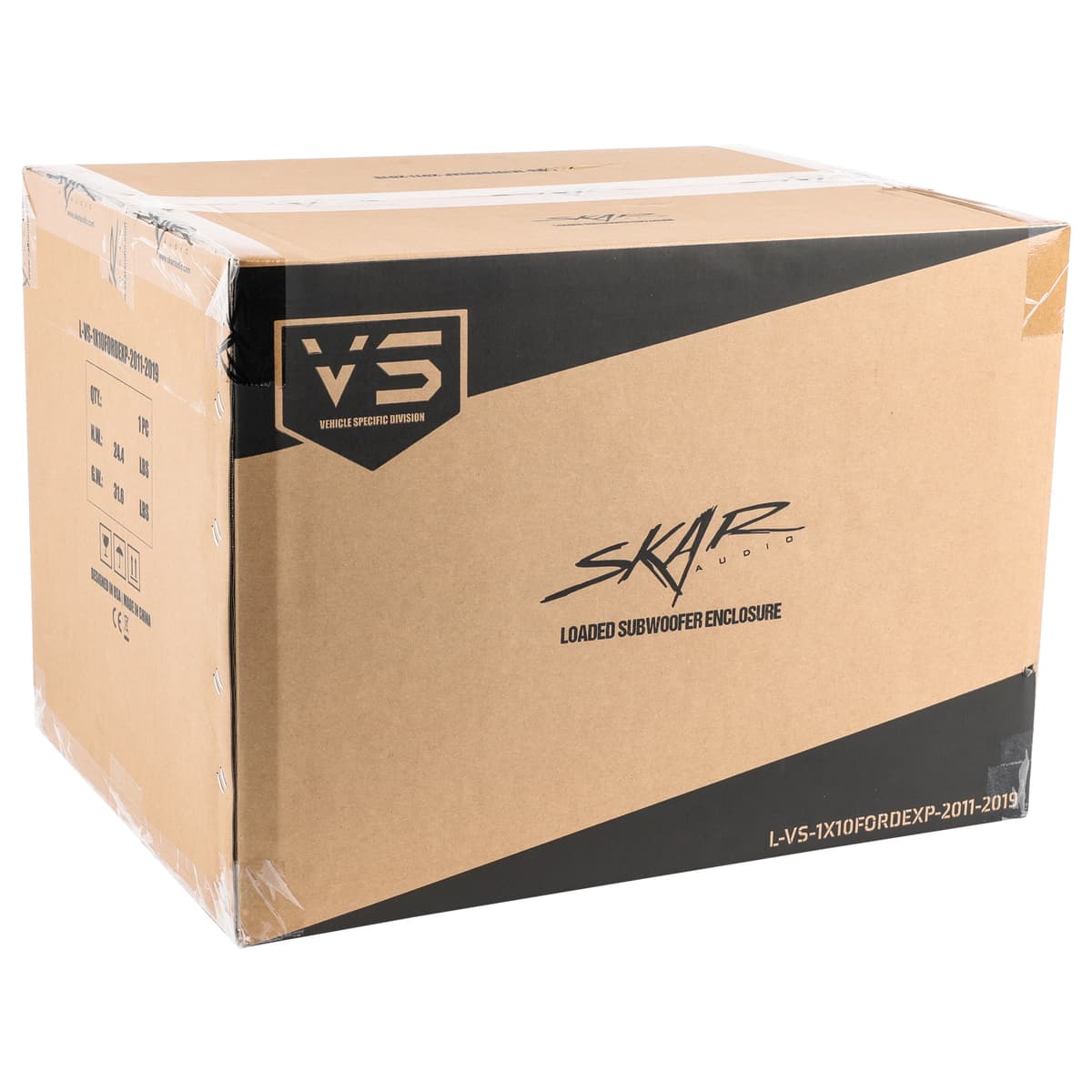 Single 10" 1000W Max Power Loaded Subwoofer Enclosure Compatible with 2011-2019 Ford Explorer Vehicles - Image 7