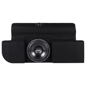 Single 10" 800W Max Power Loaded Subwoofer Enclosure Compatible with 2015-2026 Ford F-150 Super Cab Trucks