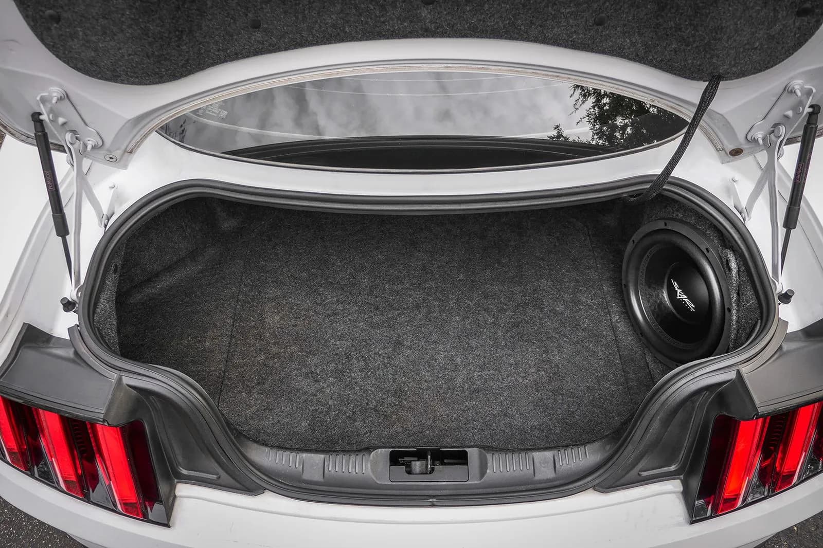 Single 12" 800W Max Power Loaded Subwoofer Enclosure Compatible with 2015-2025 Ford Mustang Hardtop Vehicles - Image 10