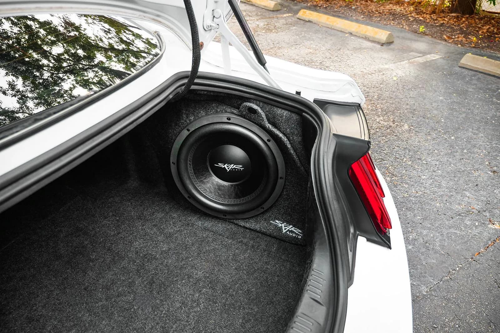 Single 12" 800W Max Power Loaded Subwoofer Enclosure Compatible with 2015-2025 Ford Mustang Hardtop Vehicles - Image 11