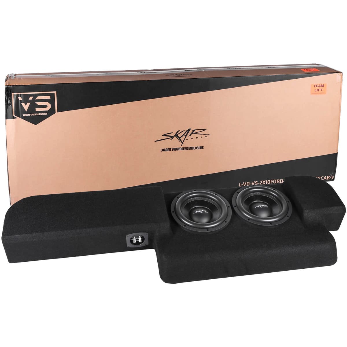 Dual 10" 1,600W Max Power Loaded Subwoofer Enclosure Compatible with 2015-2026 Ford F-150 Super Cab Trucks - Image 7