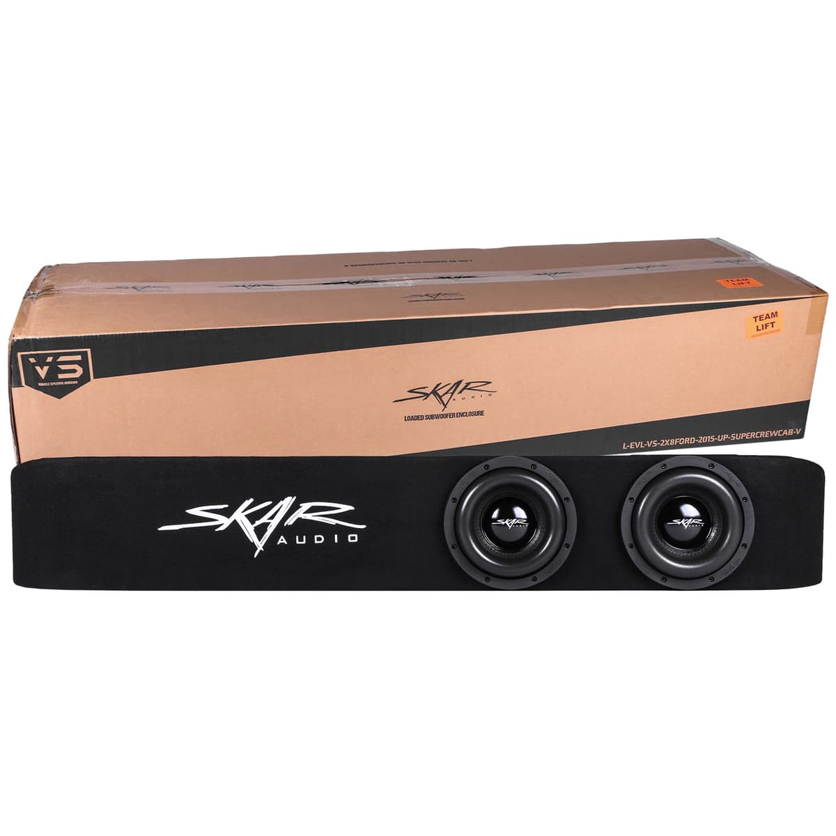 Dual 8" 2,400W Max Power Loaded Subwoofer Enclosure Compatible with 2015-2026 Ford F-150 Super Crew Cab Trucks - Image 7