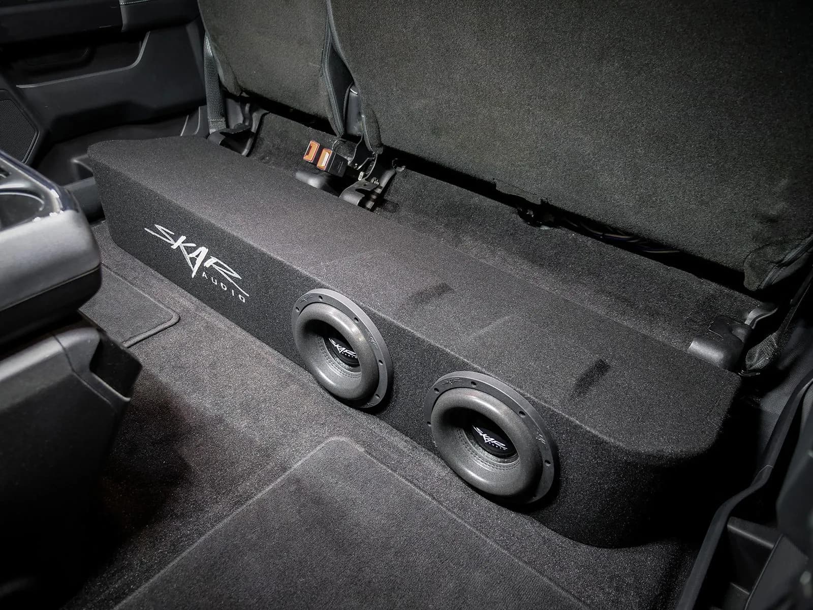 Dual 8" 2,400W Max Power Loaded Subwoofer Enclosure Compatible with 2015-2026 Ford F-150 Super Crew Cab Trucks - Image 9