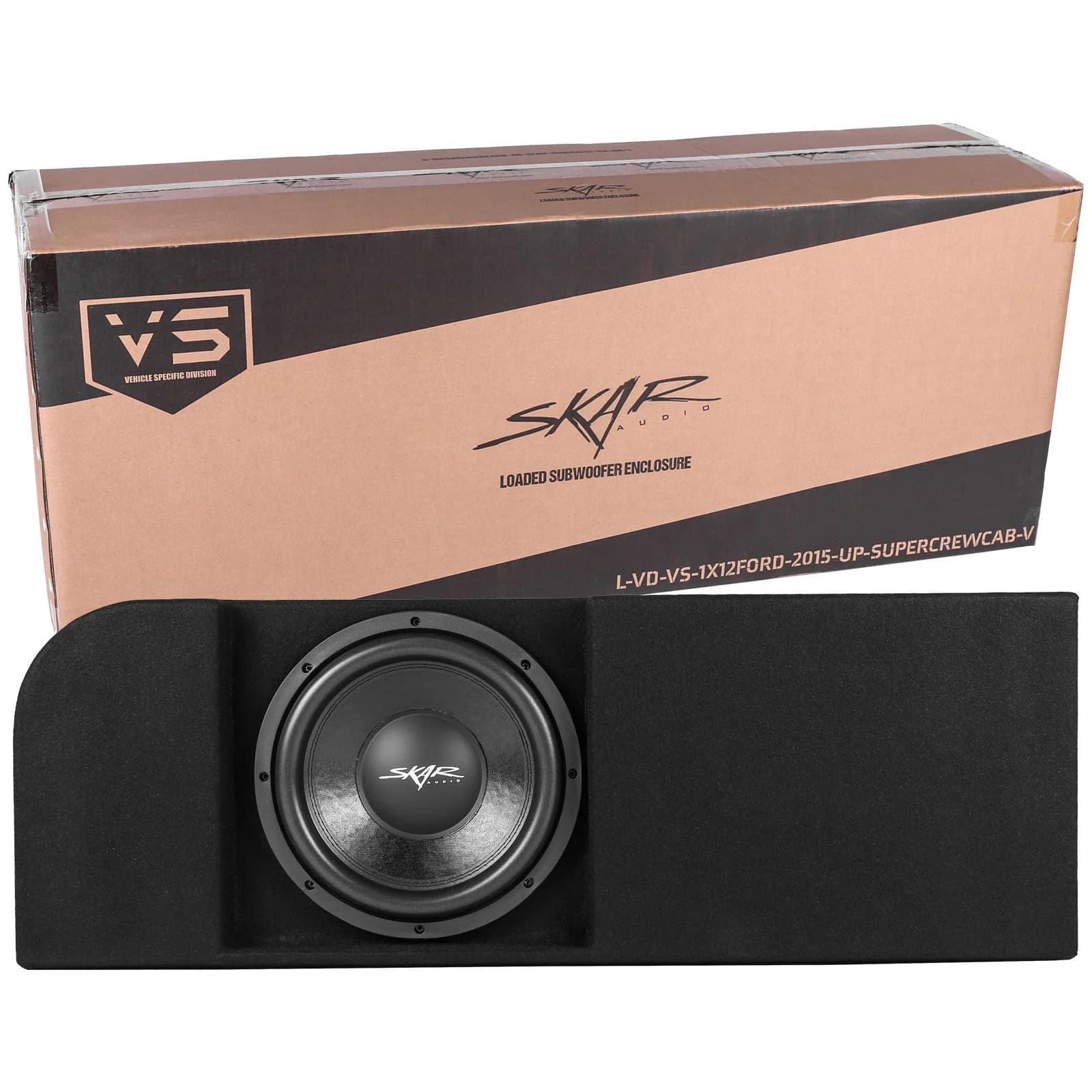 Single 12" 800W Max Power Loaded Subwoofer Enclosure Compatible with 2015-2026 Ford F-150 Super Crew Cab Trucks - Image 7