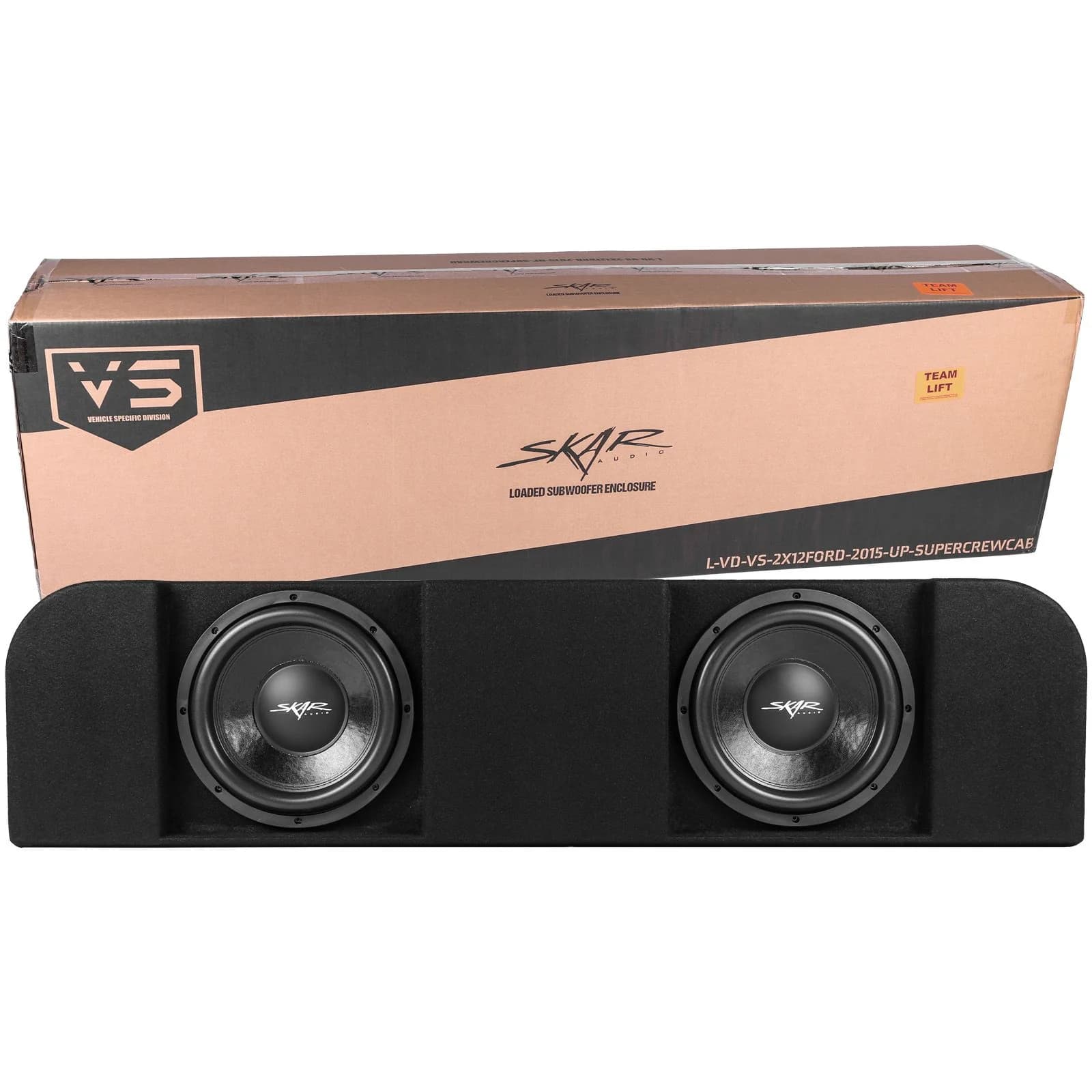 Dual 12" 1,600W Max Power Loaded Subwoofer Enclosure Compatible with 2015-2026 Ford F-150 Super Crew Cab Trucks - Image 6