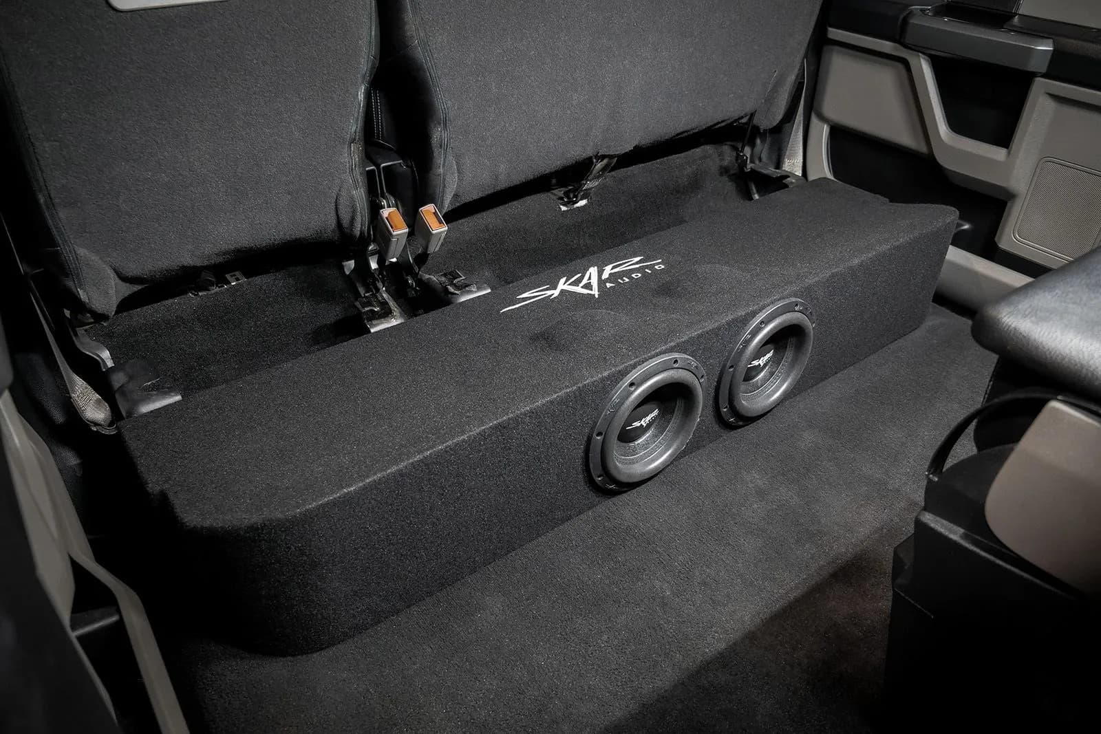 Dual 8" 2,400W Max Power Loaded Subwoofer Enclosure Compatible with 2017-2026 Ford Super Duty (F-250/350/450) SuperCrew Cab Trucks - Image 10