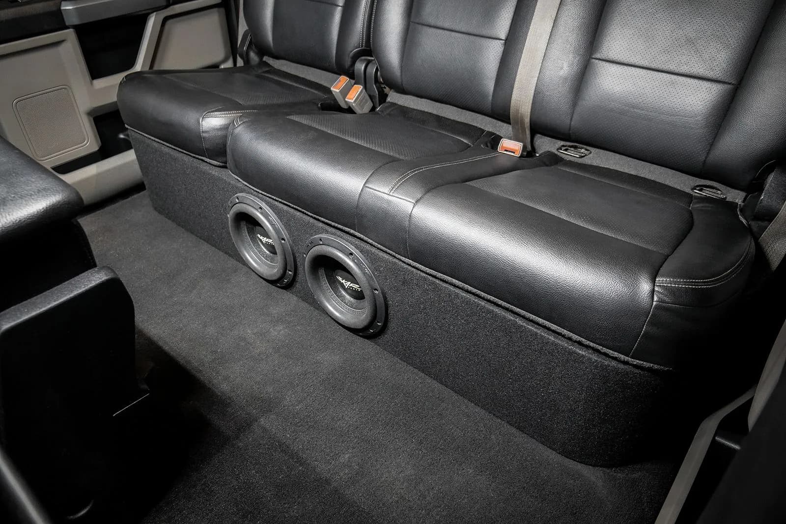 Dual 8" 2,400W Max Power Loaded Subwoofer Enclosure Compatible with 2017-2026 Ford Super Duty (F-250/350/450) SuperCrew Cab Trucks - Image 9