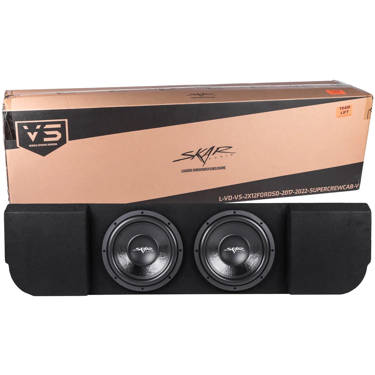 Dual 12" 1,600W Max Power Loaded Subwoofer Enclosure Compatible with 2017-2025 Ford Super Duty (F-250/350/450) SuperCrew Cab Trucks - Image 8