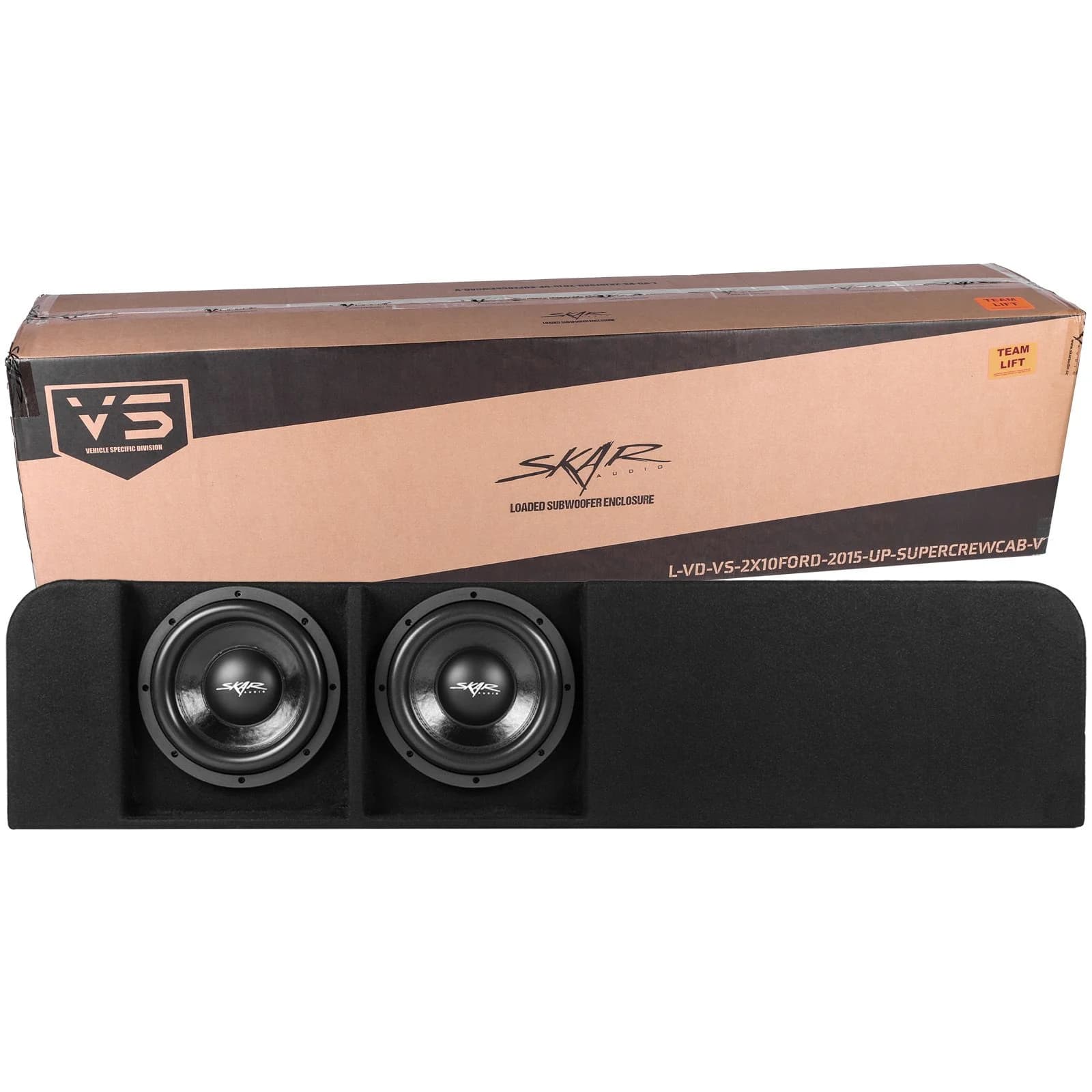 Dual 10" 1,600W Max Power Loaded Ported Subwoofer Enclosure Compatible with 2015-2026 Ford F-150 Super Crew Cab Trucks - Image 7