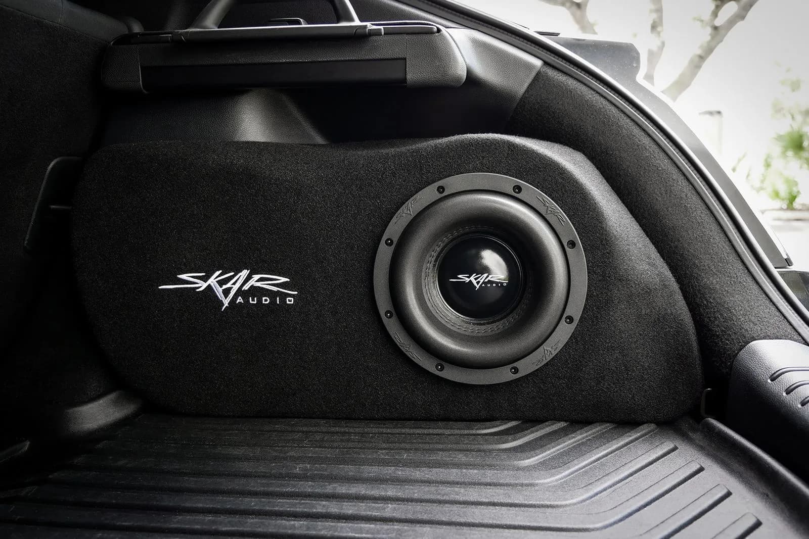Single 8" 1,200W Max Power Loaded Subwoofer Enclosure Compatible with 2017-2021 Honda Civic Hatchback Sport Vehicles - Image 9