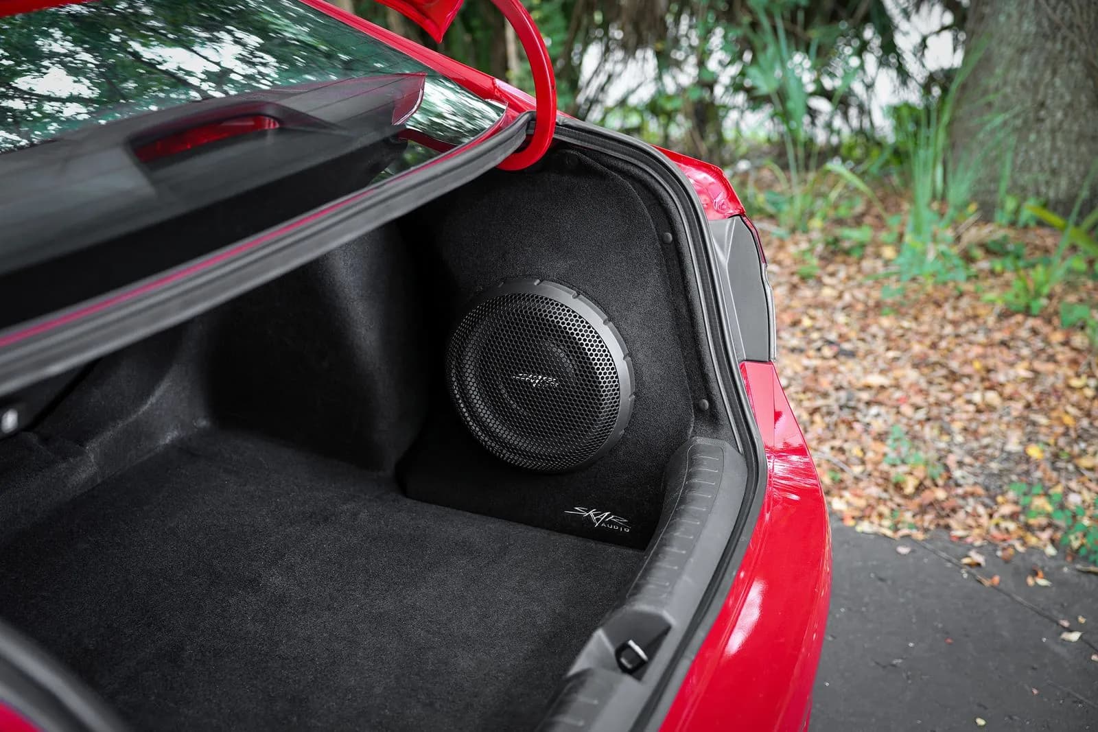 Single 10" 1,000W Max Power Loaded Subwoofer Enclosure Compatible with 2022-UP Honda Civic Sedan Vehicles - Image 8