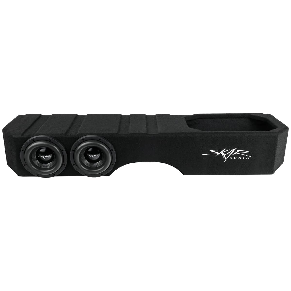 Dual 8" 2,400W Max Power Loaded Subwoofer Enclosure Compatible with 2005-2014 Nissan Titan Crew Cab Trucks
