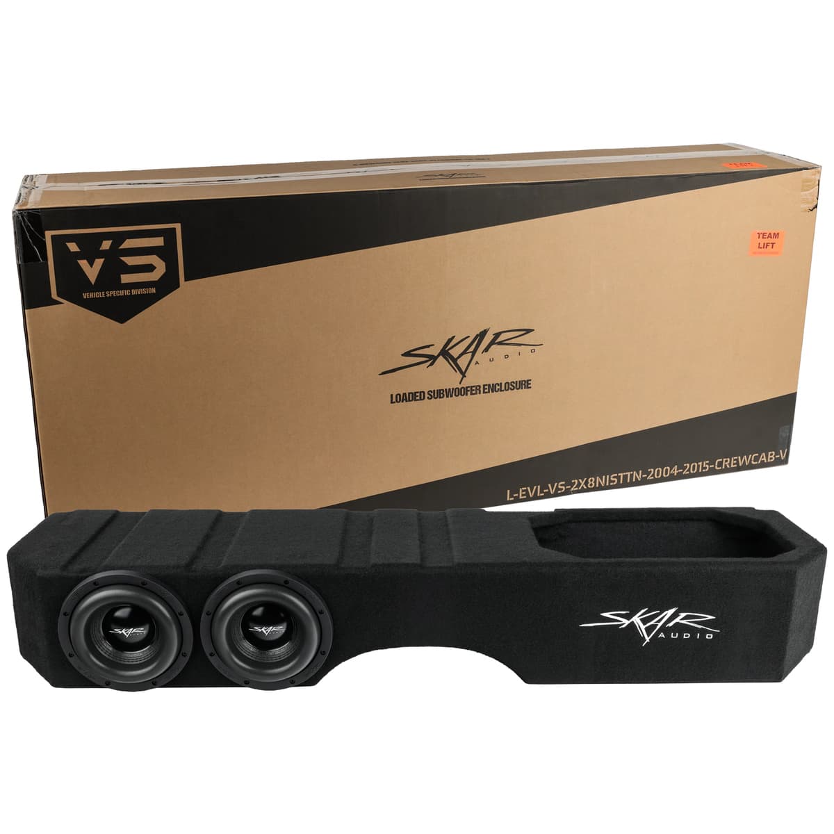 Dual 8" 2,400W Max Power Loaded Subwoofer Enclosure Compatible with 2005-2014 Nissan Titan Crew Cab Trucks - Image 8